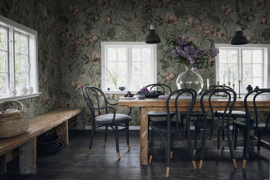 Sandberg Wallpaper - Belinda Garden Green (Mural)