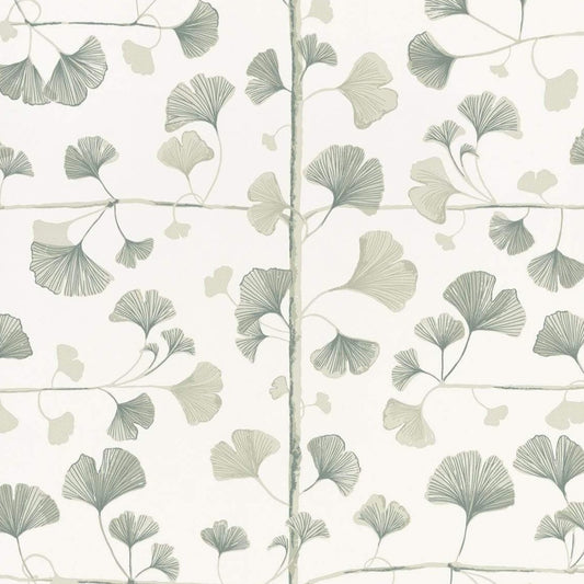 Papier peint Sandberg - Ginkgo vert clair