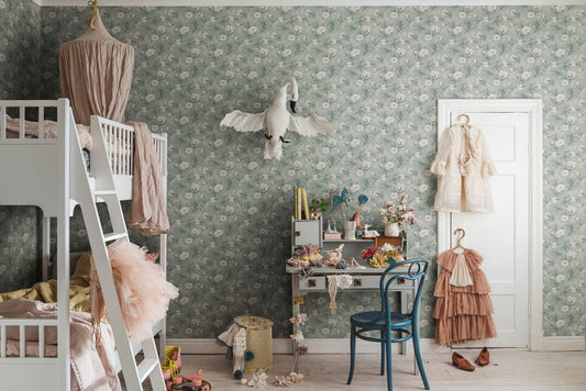 Papier peint Sandberg - Emilie Garden Green