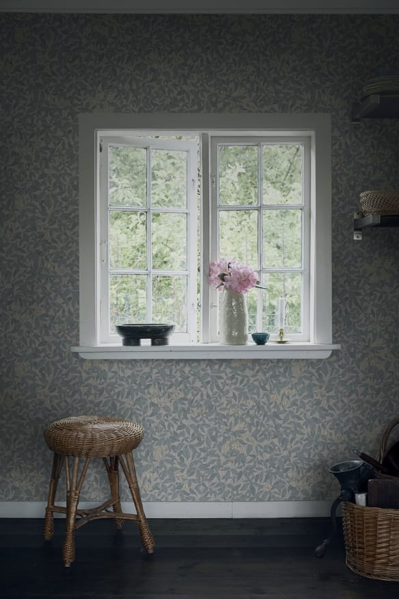 Papier peint Sandberg - Linnea Bleu Brumeux