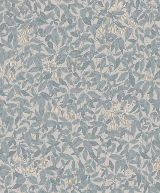 Sandberg Wallpaper - Linnea Misty Blue