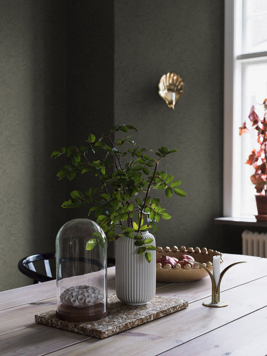 Borastapeter wallpaper - Bladverk dark green leaves