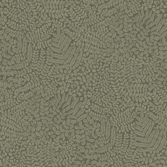 Papier peint Borastapeter - Feuillage feuilles vert foncé