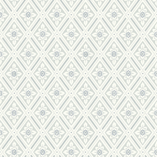 Papier peint Borastapeter - Treillis Ester 7658 - gris/vert