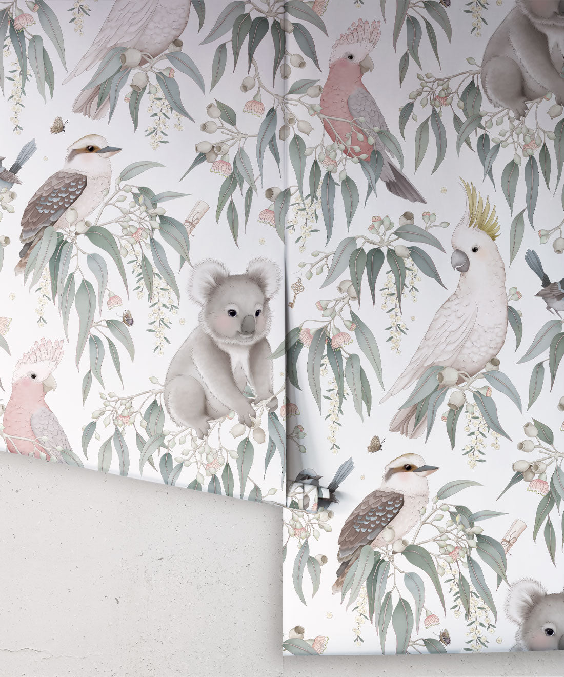 Papier peint pour chambre d'enfant - Bush Babies par Fleur Harris - Gardénia