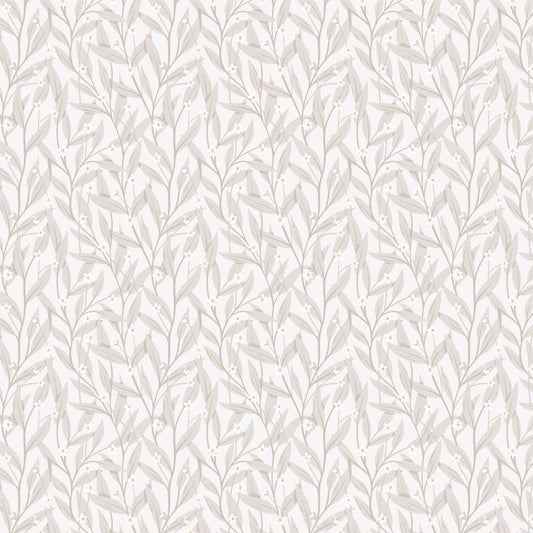 Summer Gray Wallpaper - Anemone - White