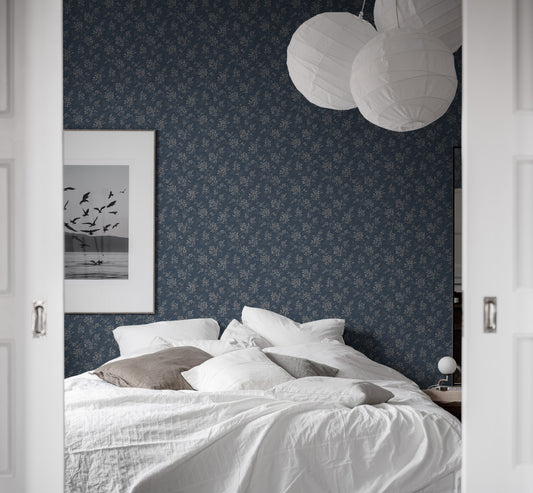 Borastapeter Wallpaper - Hip Rose 1177 - Blue