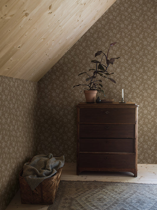 Borastapeter Wallpaper - Hip Rose 4727 - Warm Brown