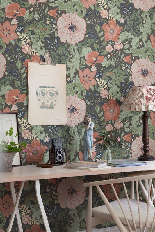 Papier peint Midbec - Victoria - Gris 13107