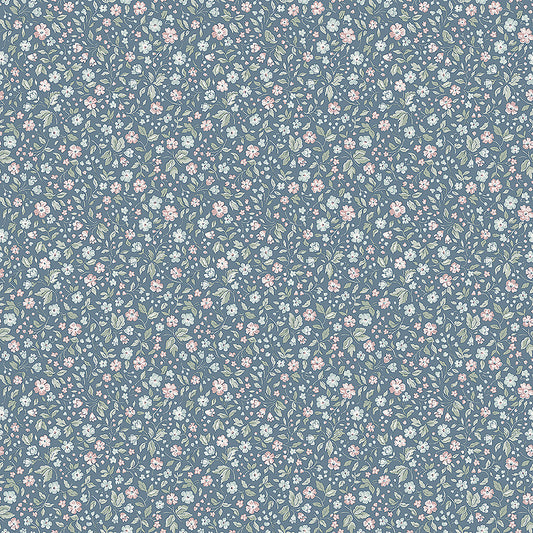 Borastapeter Wallpaper - Jasmine - Blue Flowers