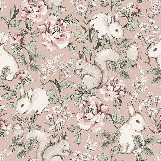 Papier peint Borastapeter - Forêt magique - Rose