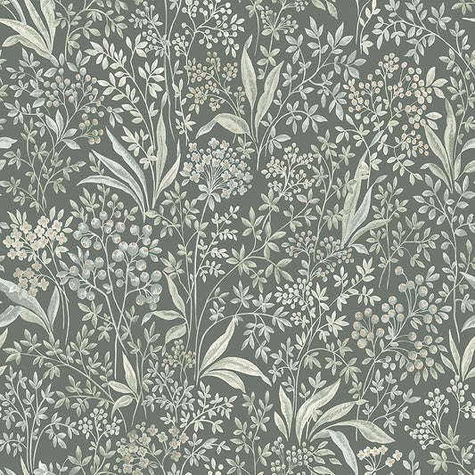 Papier peint Borastapeter - Nocturne 7270 - Vert foncé