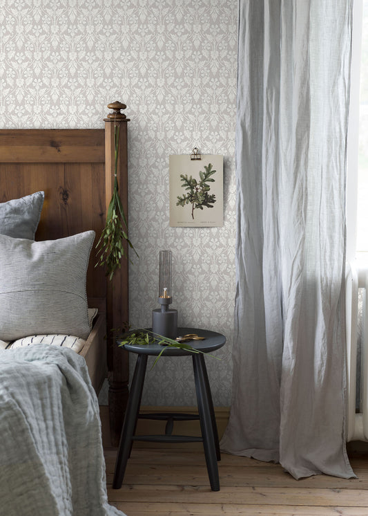 Papier peint Borastapeter - Nora - Gris