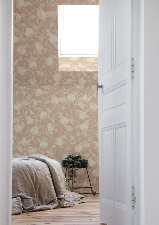 Peel & Stick Wallpaper - Pomegranate - Dusty Peach