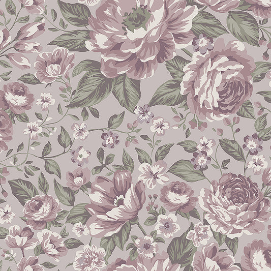 Papier peint Borastapeter - Rosie - Violet et Vert