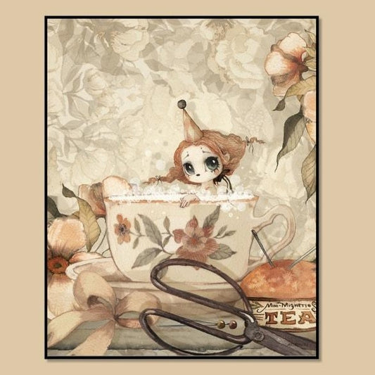 Nursery Art - Tea Bath