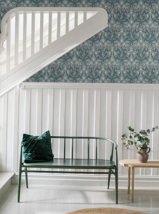 Papier peint Borastapeter - Chardons - Bleu