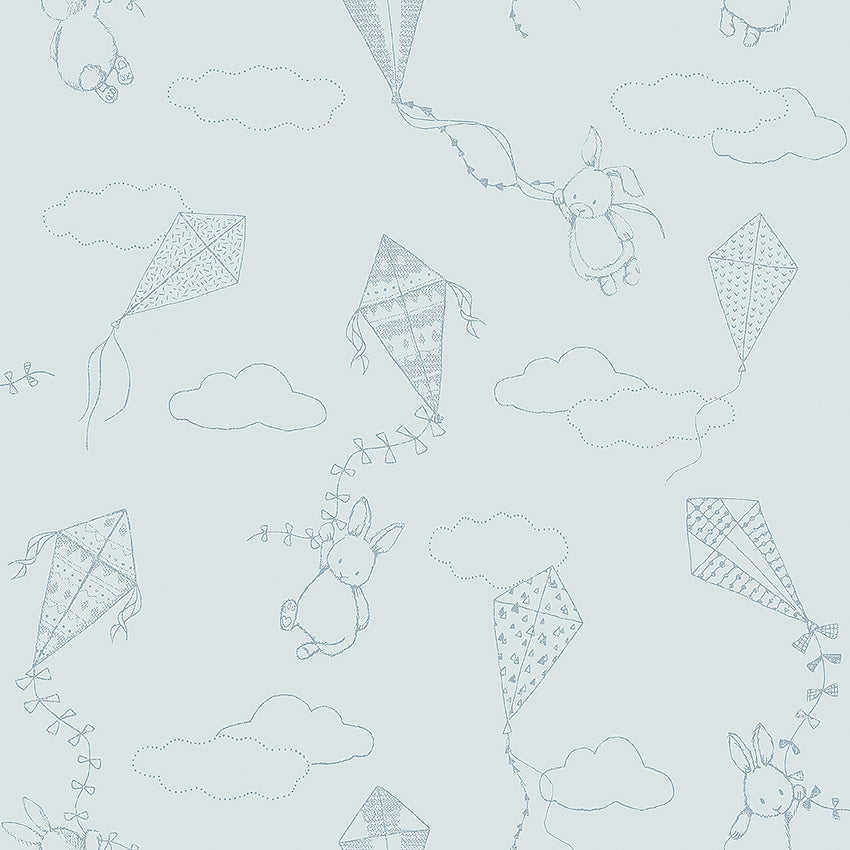 Papier peint Borastapeter - Cerfs-volants, En haut et loin - Bleu