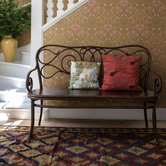 Midbec wallpaper  - Bellis - Mustard & Pink