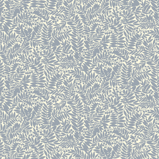 Summer Gray Wallpaper - Florence - Blue