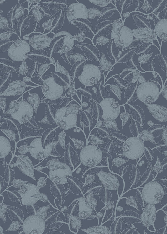 Papier peint Summer Gray - Grenade - Bleu français