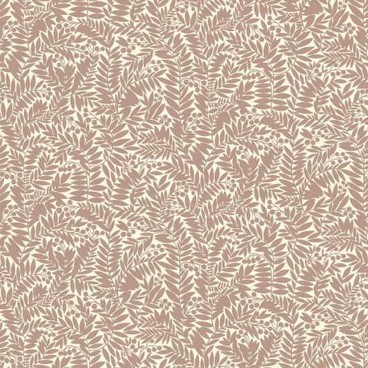 Papier peint gris d'été - Florence - Marron