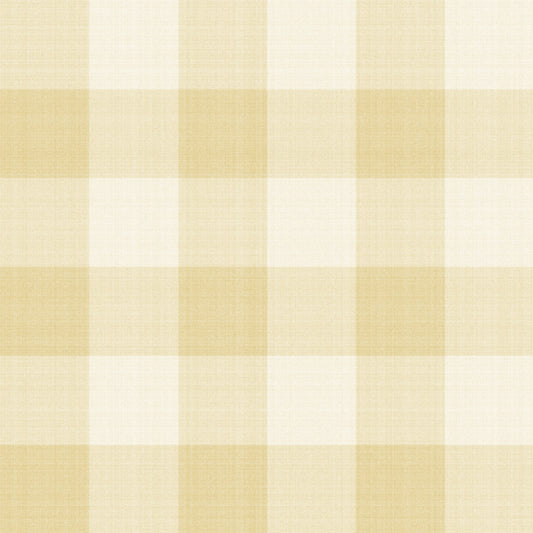 Wallpaper Checks - Linen - Yellow