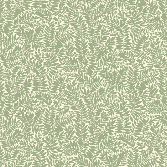 Summer Gray Wallpaper - Florence - Green