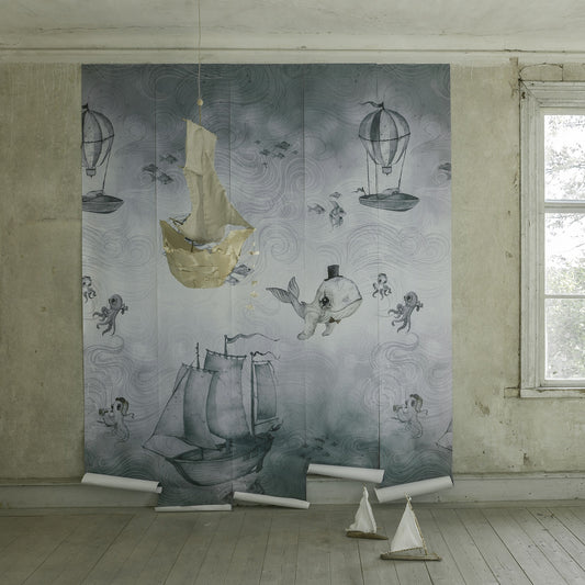 Papier peint pour chambre d'enfant - Les histoires de l'océan par Mrs Mighetto