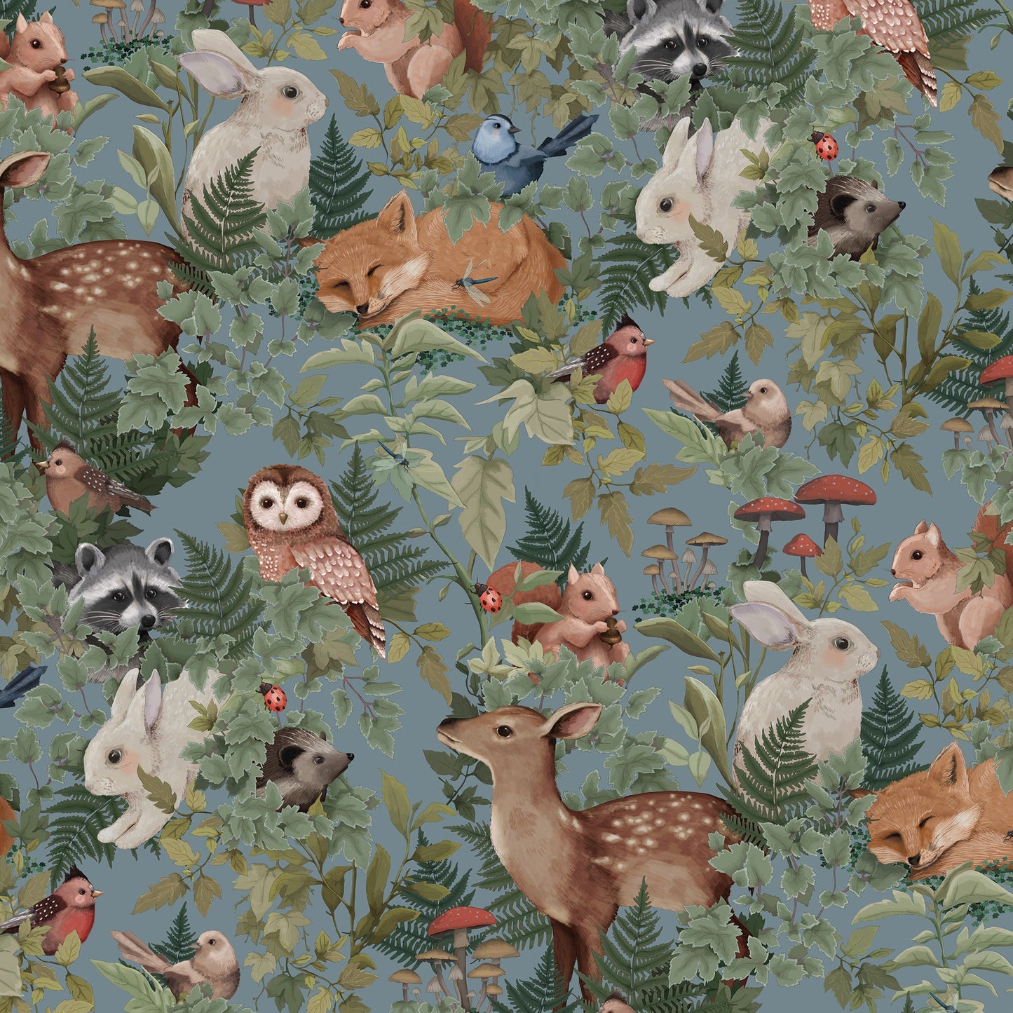 Sample - Woodland Dusty Blue by Jimmy Cricket