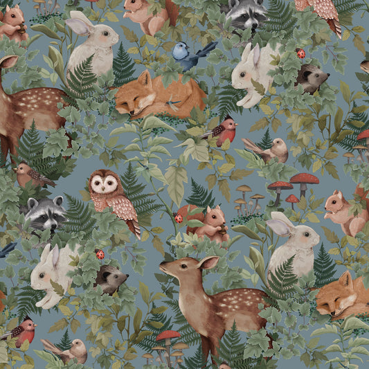 Sample - Woodland Dusty Blue by Jimmy Cricket