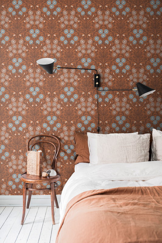 Papier peint Midbec - Bellis - rouille