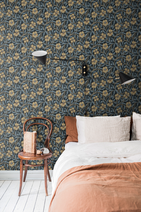 Papier peint Midbec - Coquelicot - Bleu 28029