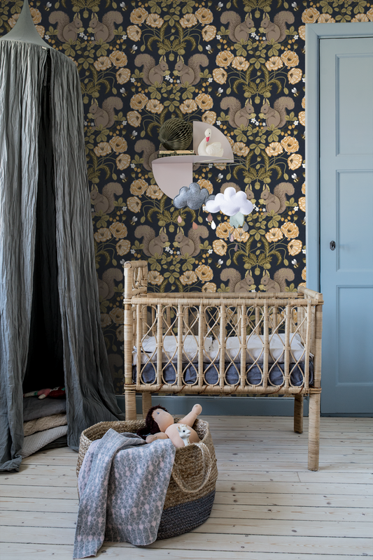 Papier peint Midbec - Kurre - fleurs jaunes