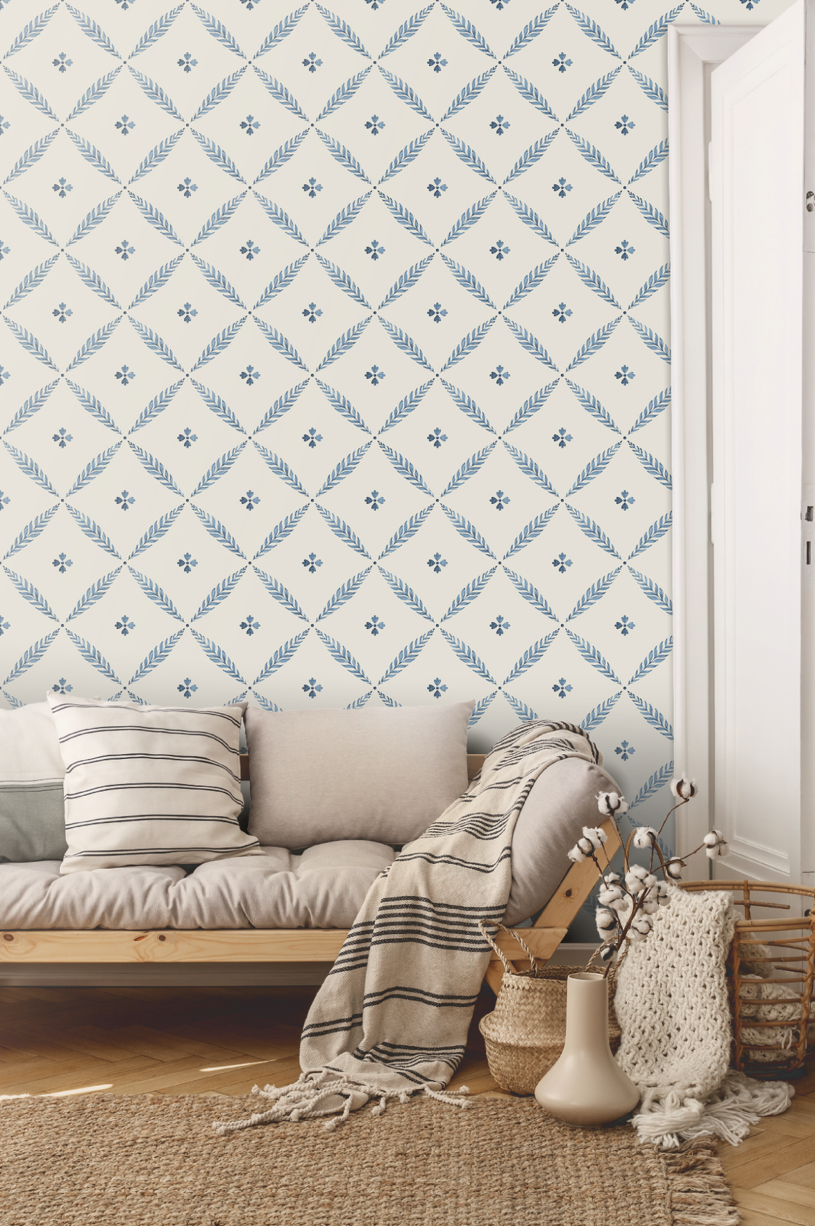 Papier peint Midbec - Henry - Bleu