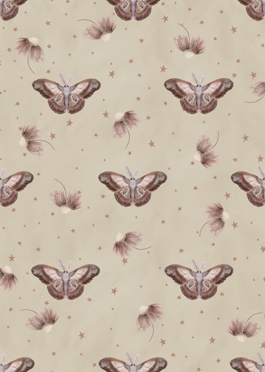 Nursery Wallpaper - Ophelia’s Dream - Dusty Beige