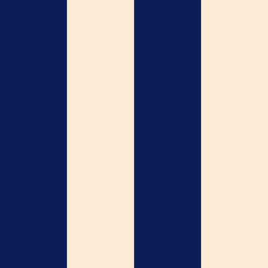 Papier peint rayures - Ryde - bleu et beige