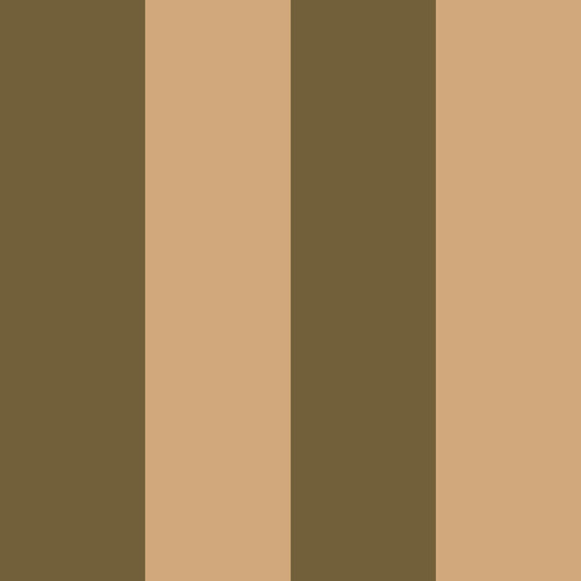Papier peint rayures - Ryde - vert et beige