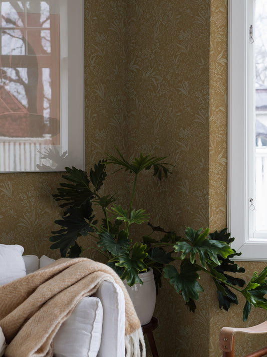 Borastapeter Wallpaper - Nocturne 2022 - Yellow