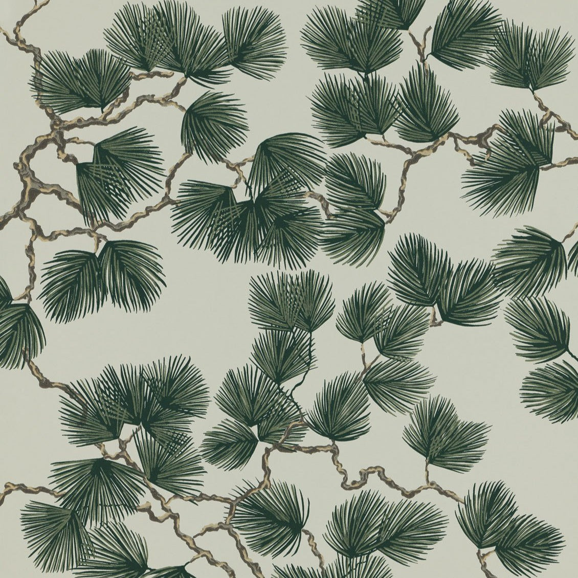 Papier peint Sandberg - Vert pin