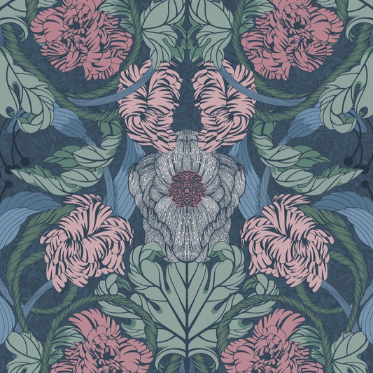 Summer Gray  Wallpaper - Cecilia - Ink