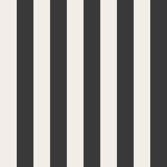 Papier peint rayures - Ventnor - Charbon