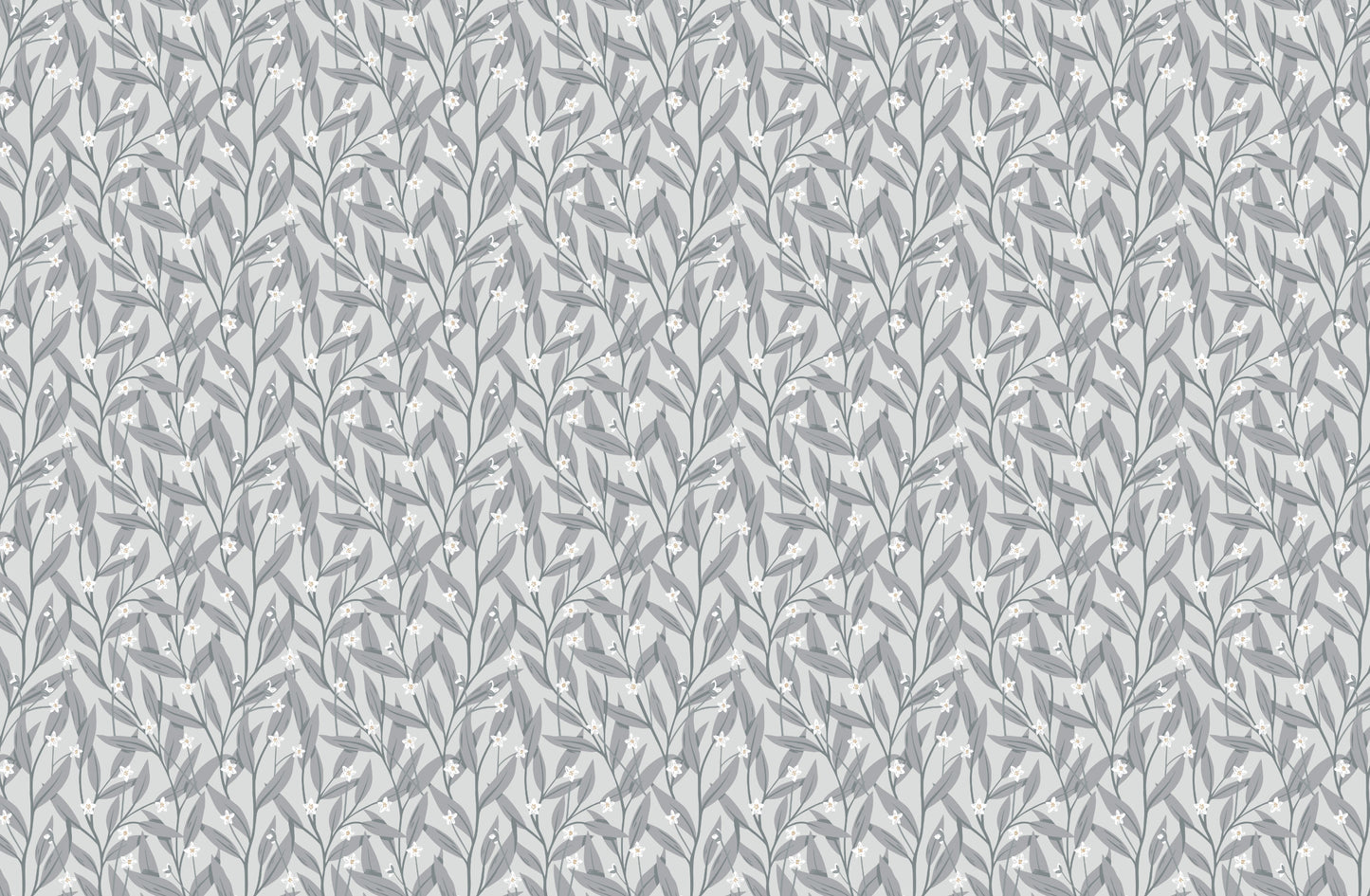 Summer Gray Wallpaper - Anemone - Blue Grey